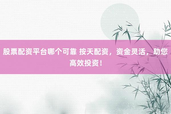 股票配资平台哪个可靠 按天配资，资金灵活，助您高效投资！